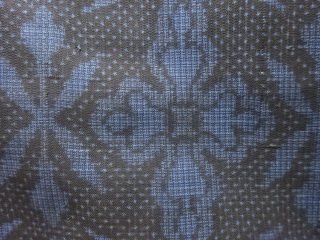 JAPANESE KIMONO / ANTIQUE KIMONO / SILK / DORO OSHIMA TSUMUGI / WOVEN SARASA